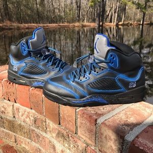 Custom Jordan 5s size 13